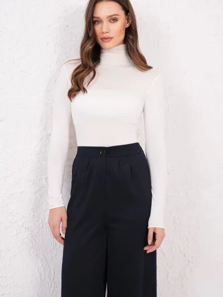 Trend Alaçatı Stili Tricou alb