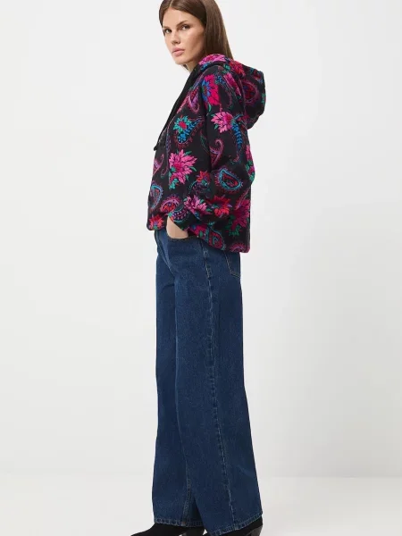 Medicine bluza z kapturem wzorzysta czarny