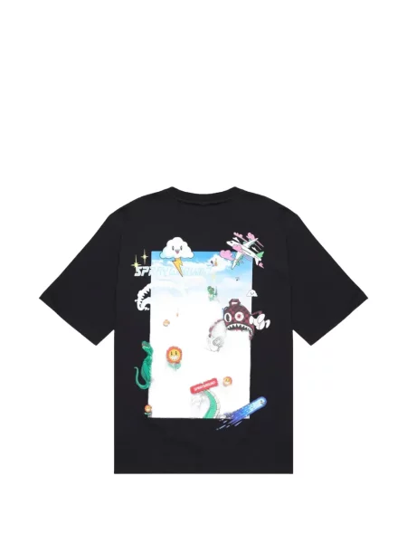 Raštuotas marškinėliai Sprayground juoda
