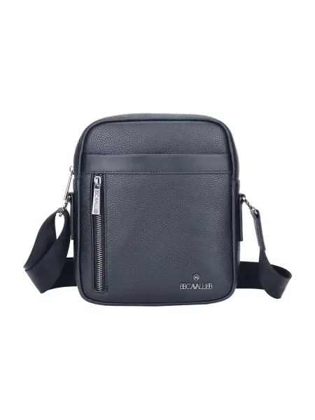 Torba crossbody Cavalli Class skórzana czarna