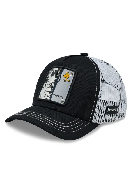Capslab baseball sapka The Peanuts nyomott mintás fekete