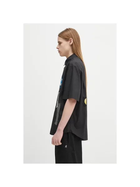 Undercover koszula Shirt relaxed z kołnierzykiem klasycznym czarny