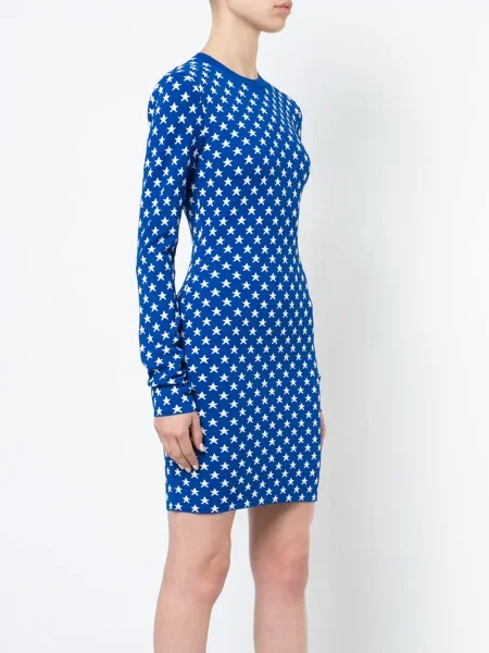 Rochie mini Givenchy cu imagine de costum albastru