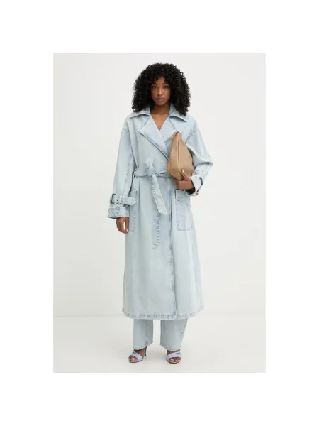 Gestuz jeansy relaxed fit niebieskie