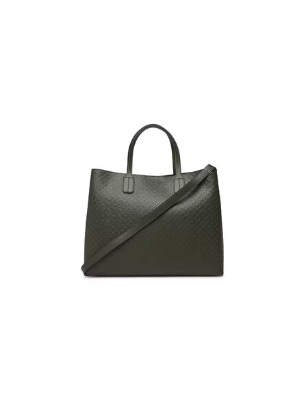 Kabelka Tommy Hilfiger Th Icon Satchel Mono Kaki