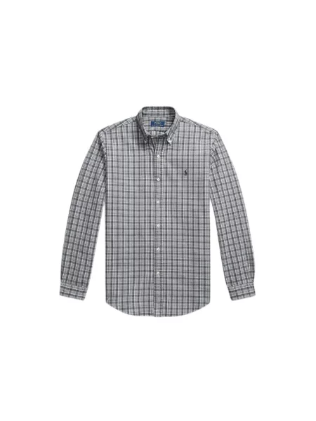 Koszula Polo Ralph Lauren z twillu szara