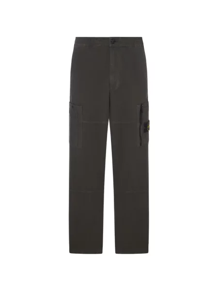 Pantaloni cargo Stone Island cu strasuri verde