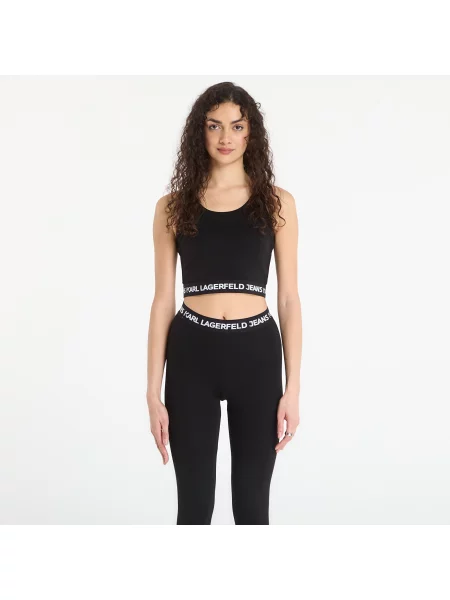 Tílko Karl Lagerfeld Jeans Milano Tank Black L černé