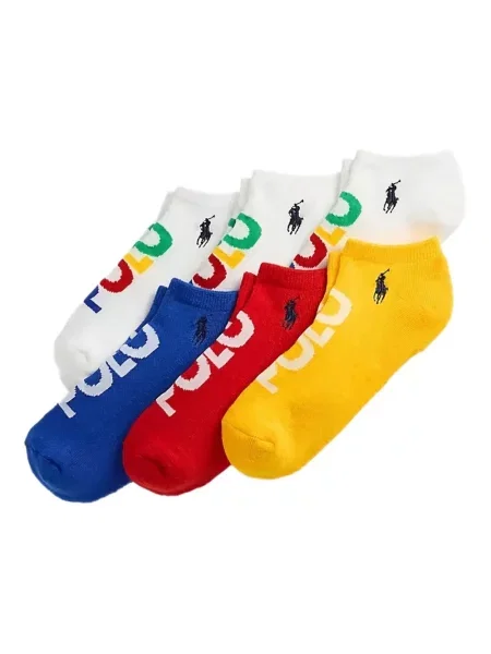 Șosete Polo Ralph Lauren tricotate cu nervuri cu două rânduri de nasturi portocaliu