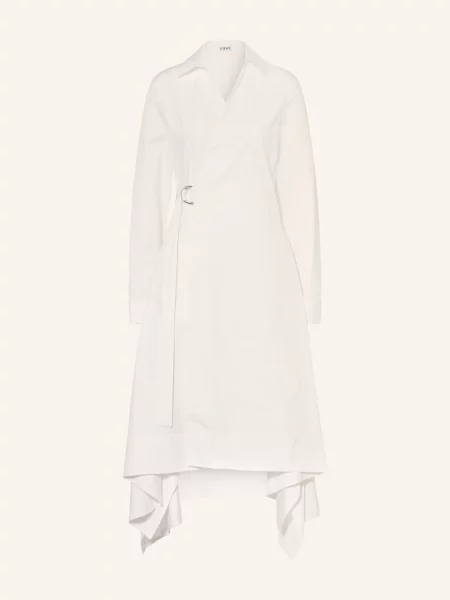 Loewe Sukienka Kopertowa weiss biała