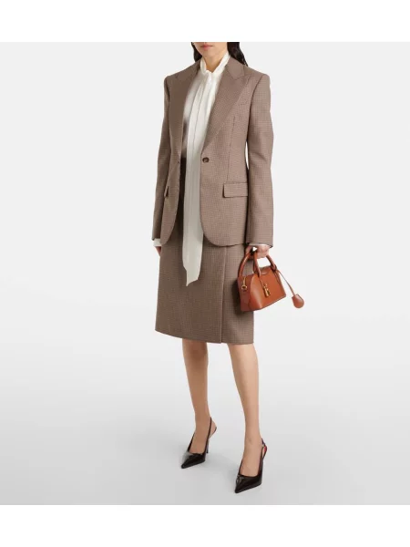 Torebka Stella Mccartney skórzana biznesowa brązowa