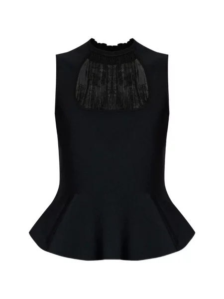 Bluza Alexander Mcqueen s čipkom crna