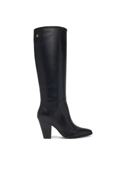 Tommy Hilfiger Μπότες Clean Tubular Knee Boot μαύρο