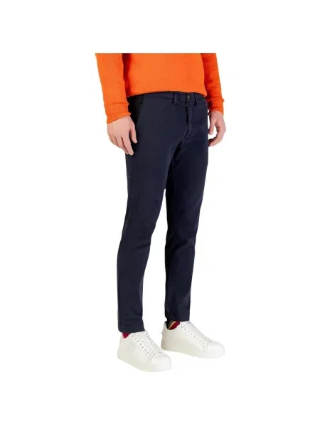 Pantaloni chino Borghese albastru