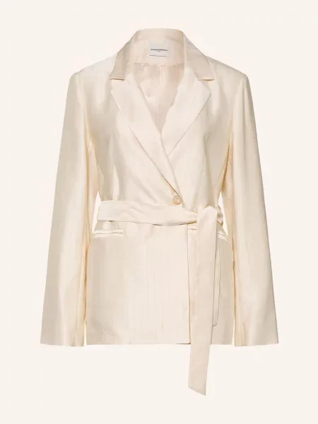 Claudie Pierlot Satynowa Marynarka weiss