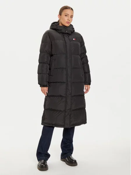 Tommy Jeans Zimski kaput Alaska' crna