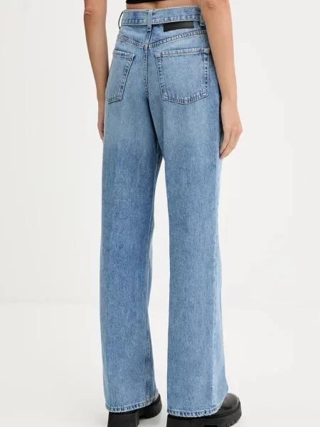 HUGO jeans high waist albastru