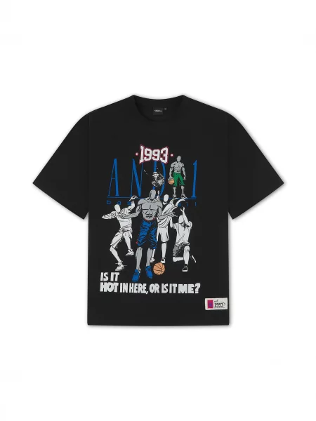 Póló Core Retro kék / világosszürke / zöld fekete