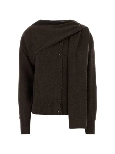 Cardigan Ferragamo cu legături maro