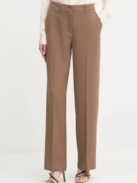 Hlače Guess DOROTHEE rjava