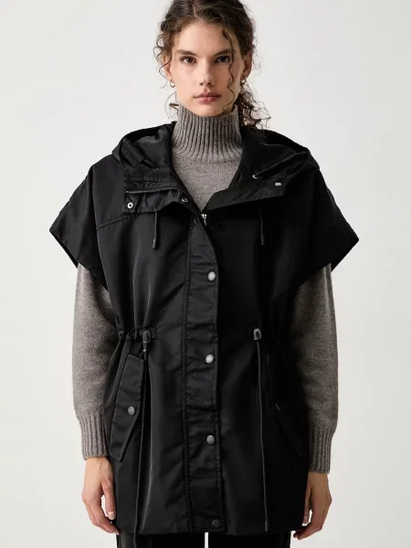 Weekend Max Mara vestă pentru femei WKDORIGANO negru