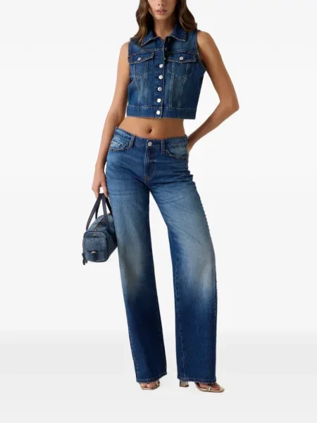 Vestă denim Guess albastru