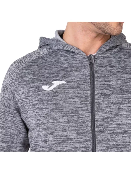 Majica s kapuljačom Joma s melange uzorkom siva