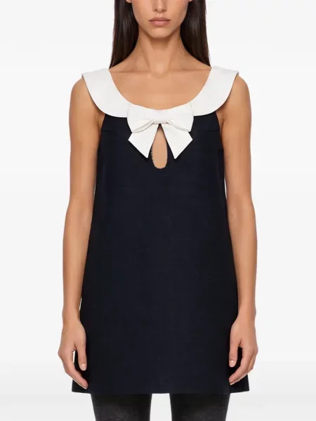 Gulerat rochie mini Shushu/tong cu funde albastru