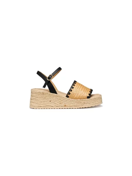 Espadryle Geox na koturnie beżowe