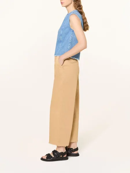 Joop! Jeans Dżinsy Z Szerokimi Nogawkami Elise beige brązowe