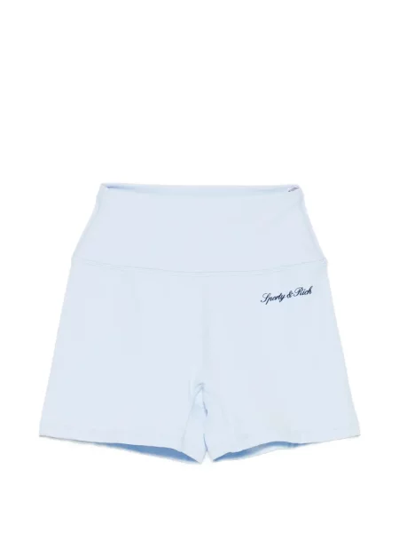 Ciclism pantaloni scurți pentru ciclism Sporty & Rich cu imagine albastru
