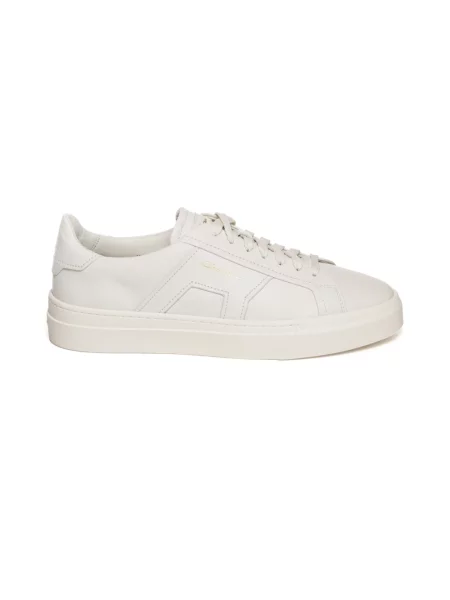 Sneakersy Santoni skórzane białe
