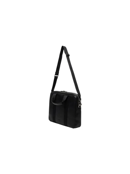 Geantă Calvin Klein Webbing Strap Laptop Computer Bag Black Universal negru