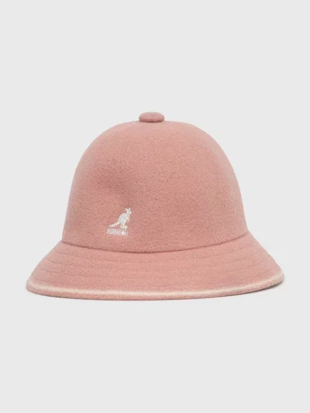 Volnen klobuk Kangol roza