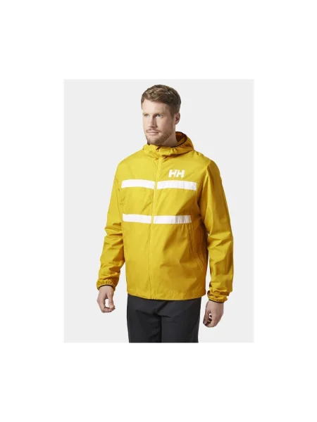 Pánska bunda Helly Hansen Salt Striped Windbreaker gold rush zlatá