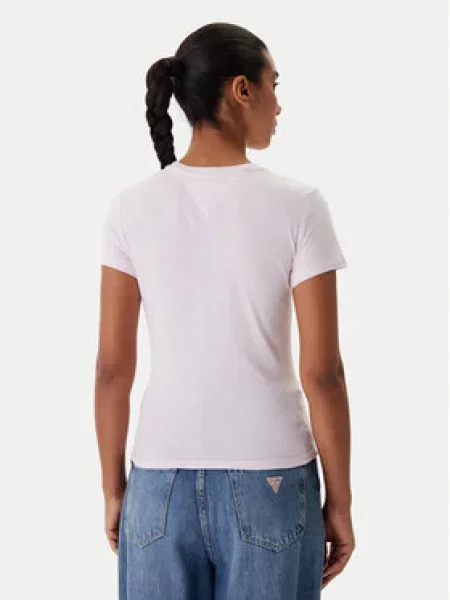Tommy Jeans Marškinėliai ESS tamsiai mėlyna / pastelinė rožinė