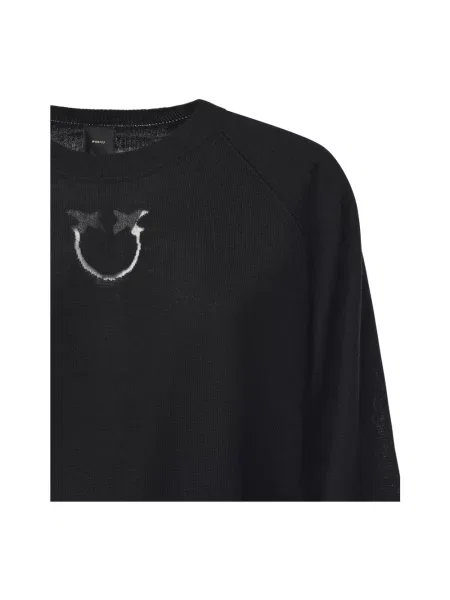 Sweter Pinko wełniany czarny