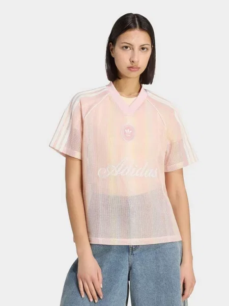 ADIDAS ORIGINALS Tričko Summer Glow pastelově žlutá / pastelová fialová / světle růžová bílá