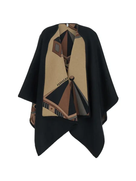 Raštuotas striukė Ferragamo juoda