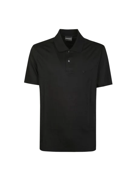 Koszulka polo Emporio Armani z krótkim rękawem czarna
