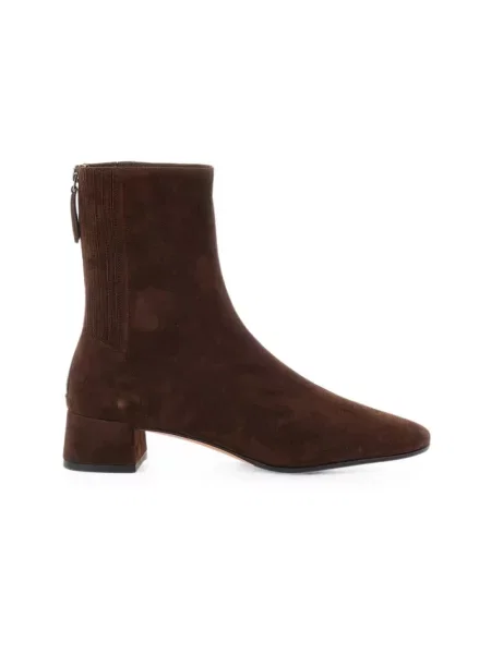 Botki Aquazzura zamszowe brązowe