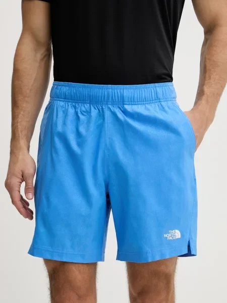 The North Face szorty sportowe PENTADOME EMBOSSED niebieskie