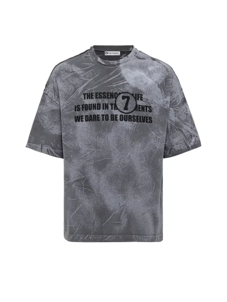 Dandalo Tricou gri deschis / gri închis negru