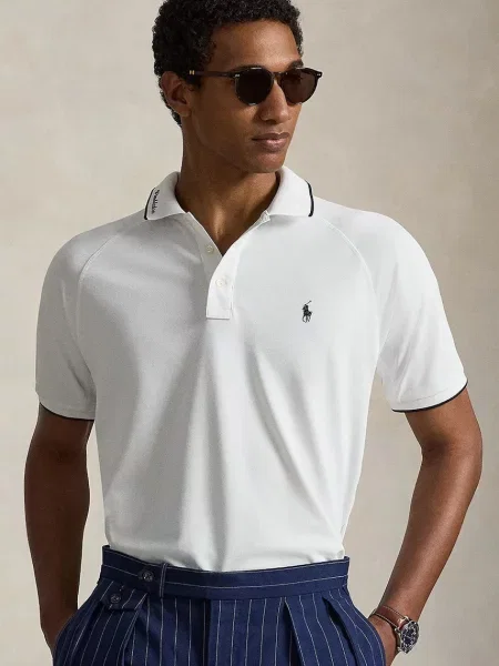 Tricou polo Polo Ralph Lauren alb