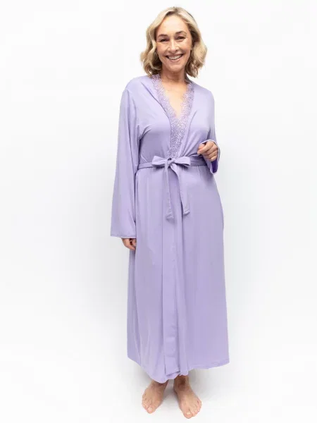 Халат NORA ROSE Lorelei модал фіолетовий