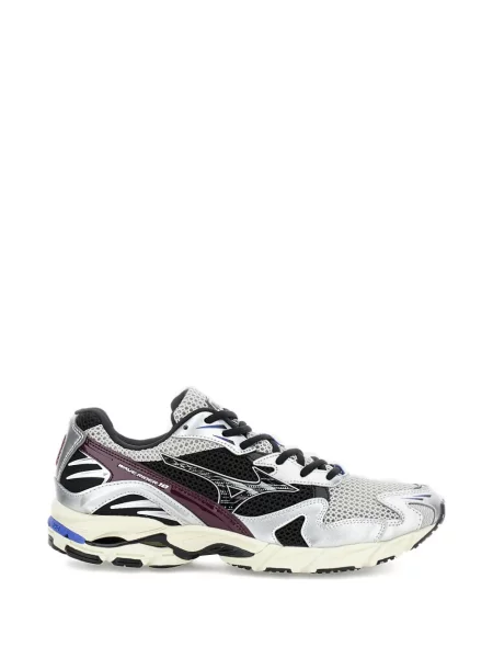 Sneakerși Mizuno cu șireturi din dantelă gri
