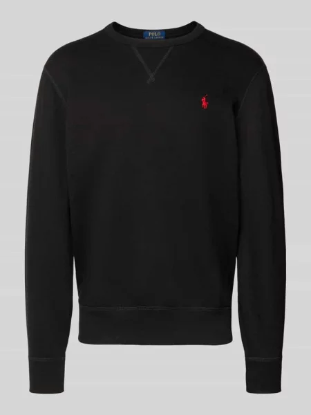 Bluza o kroju regular fit z mieszanki bawełny Polo Ralph Lauren czarna