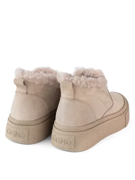 Замшевые ботинки Oldcom бежевые