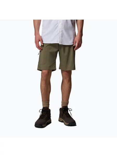 Pantaloni scurți de trekking pentru bărbați Columbia Silver Ridge Utility stone green verde