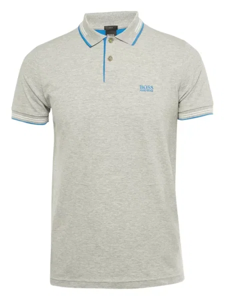 Tricou polo Boss gri